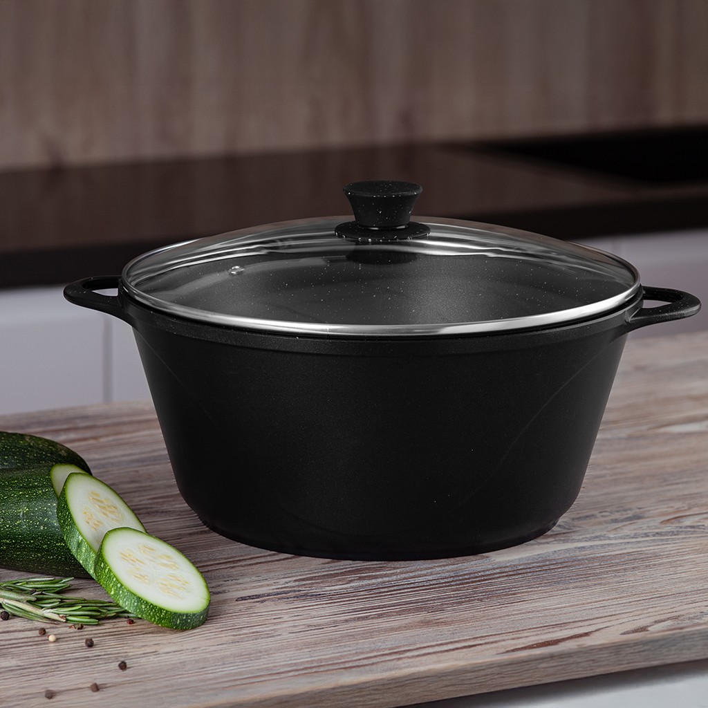 Большая кастрюля с антипригарным покрытием 7 л / 30 х 14,5 см Cook pro
Большая кастрюля с антипригарным покрытием 7 л / 30 х 14,5 см Cook pro