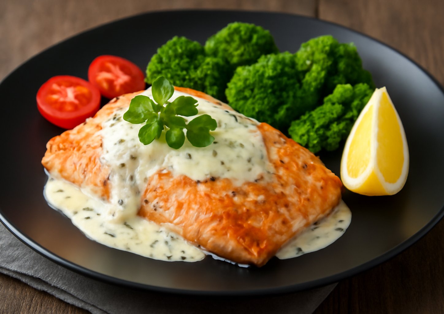 Форель в сметане с сыром