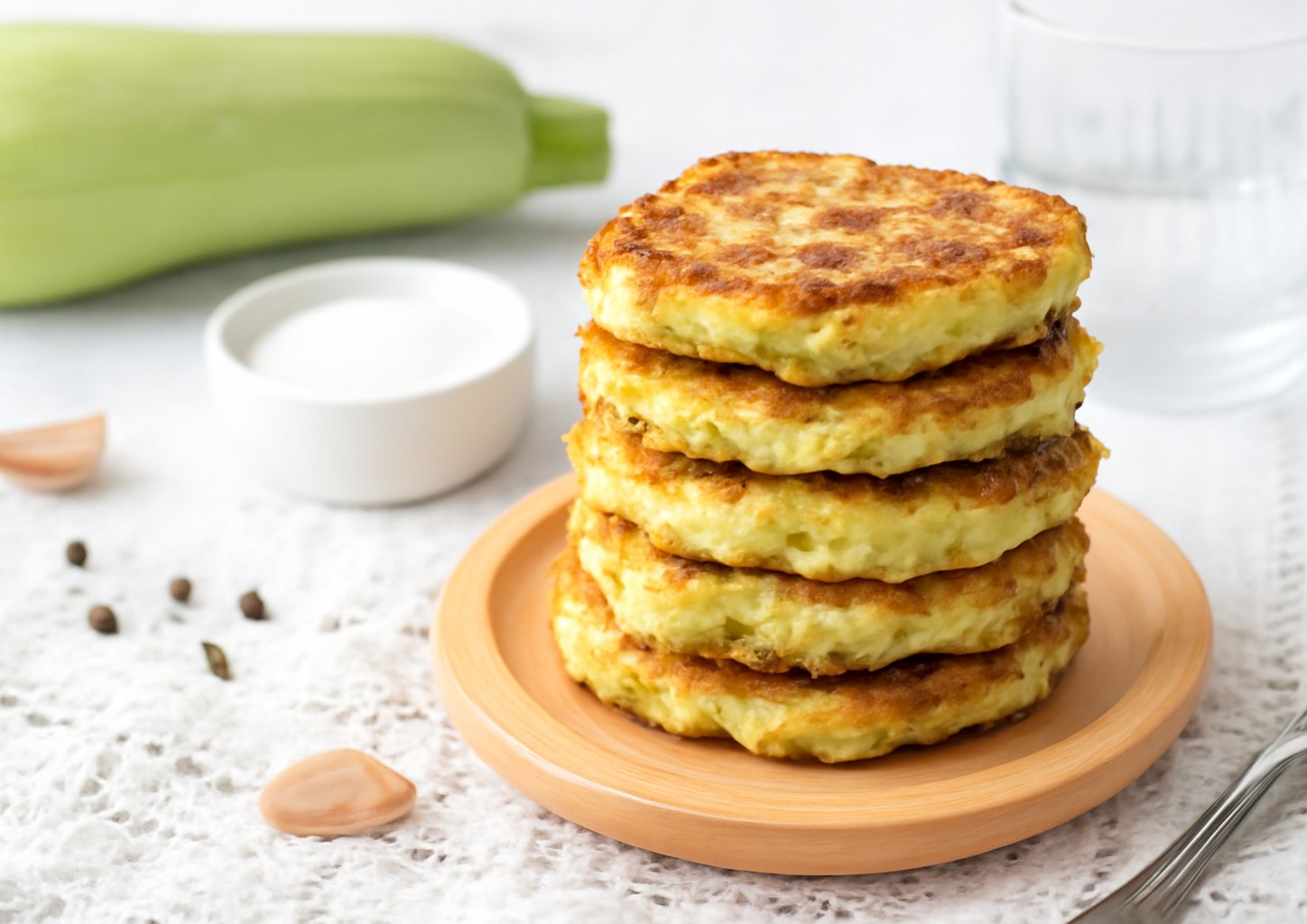 Оладьи из цукини и картофеля