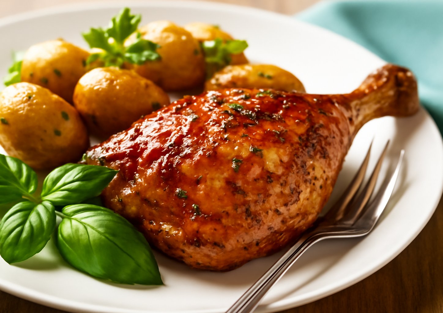 Утка в глазури из бальзамического соуса