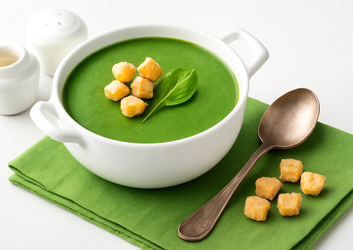 Суп-пюре со шпинатом