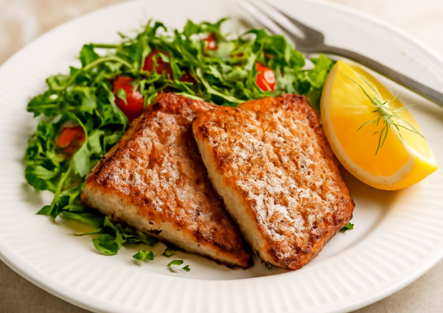 Филе трески запечённое