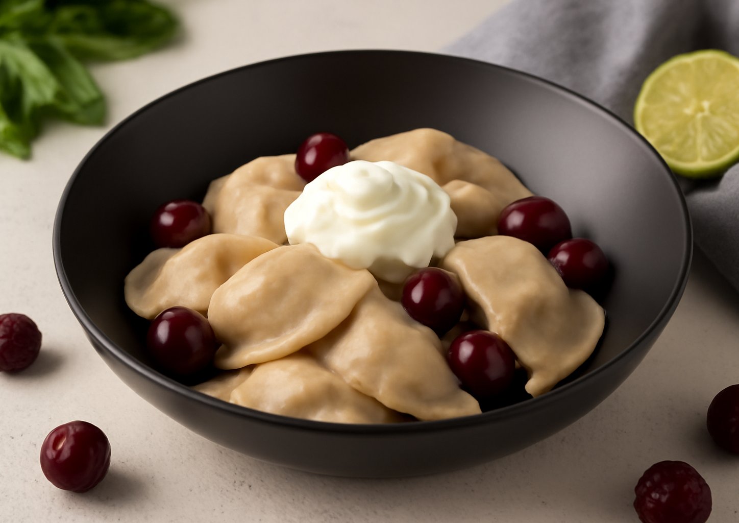 Вареники с вишней