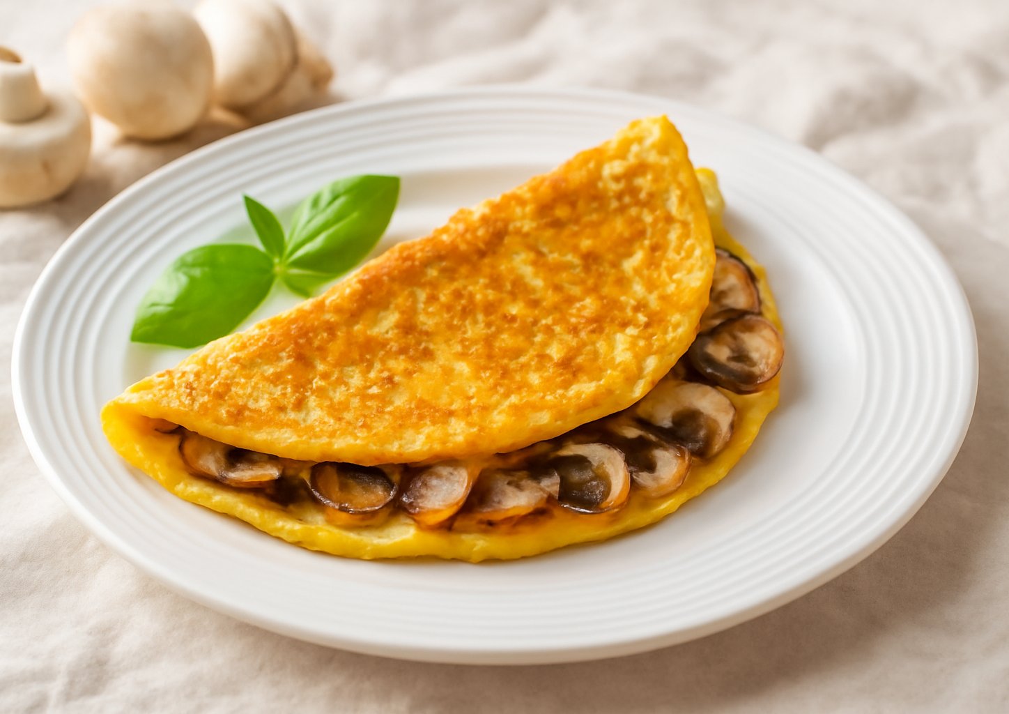 Омлет с грибами