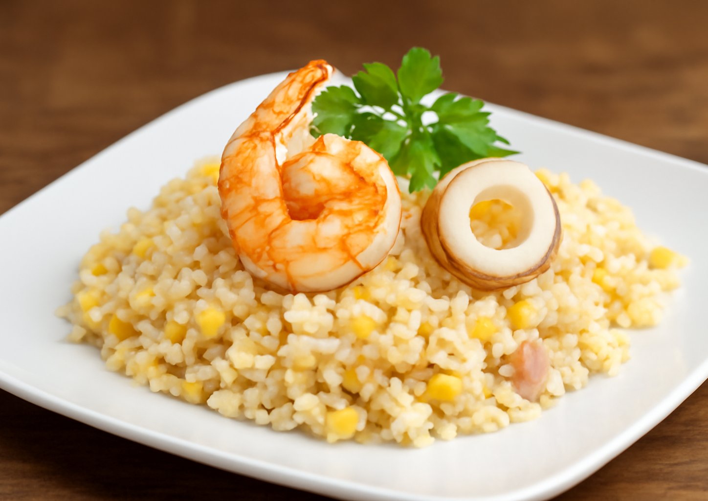 Рис с морепродуктами