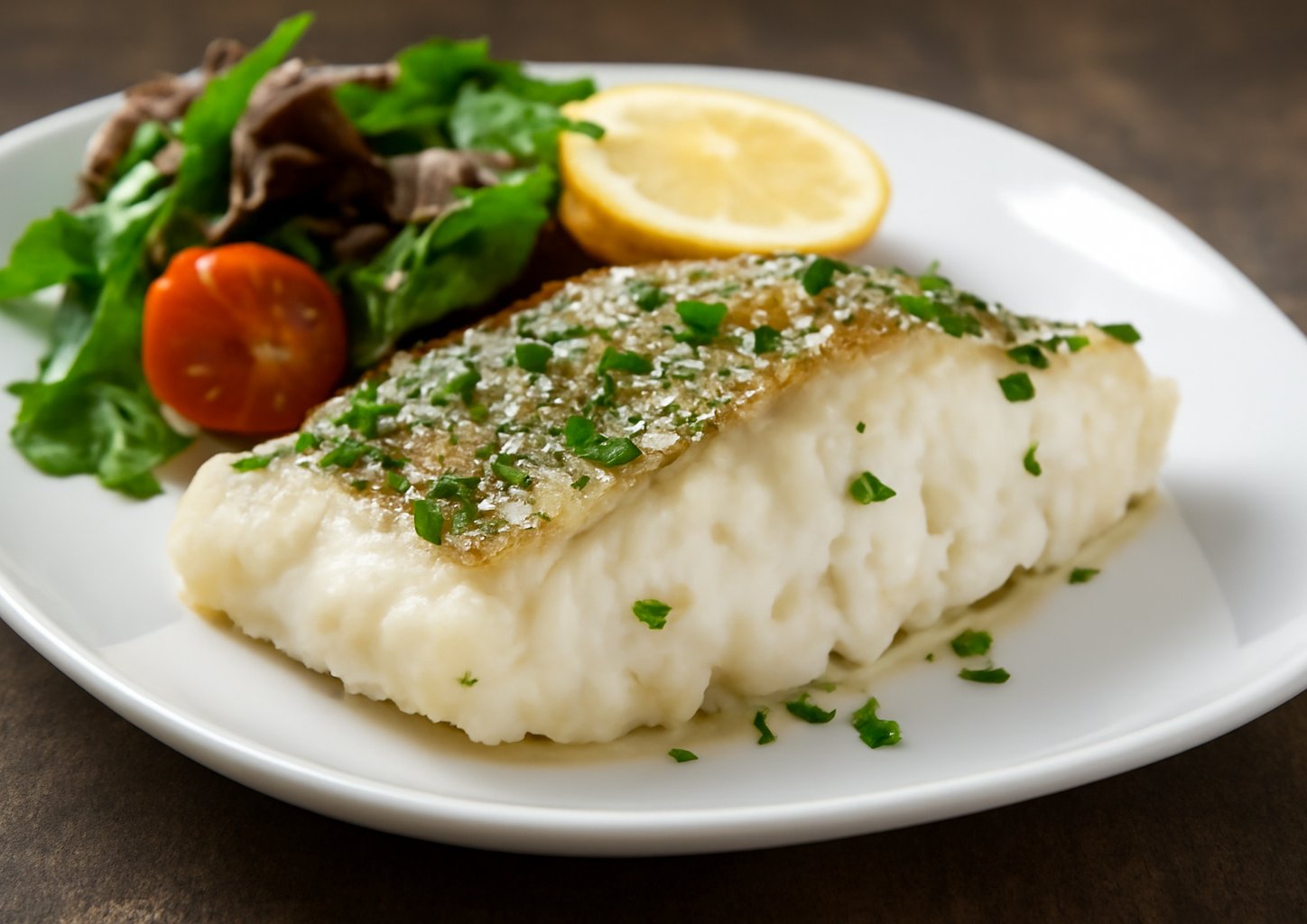 Окунь, запечённый в листьях лука-порея