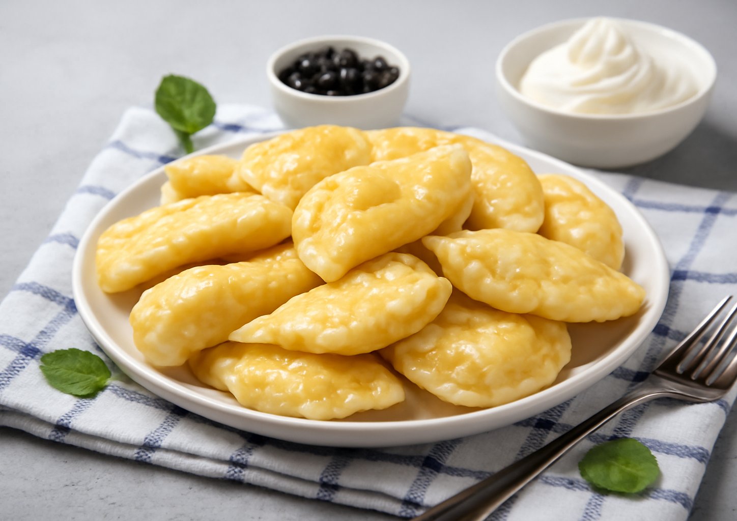 Вареники с творогом и изюмом