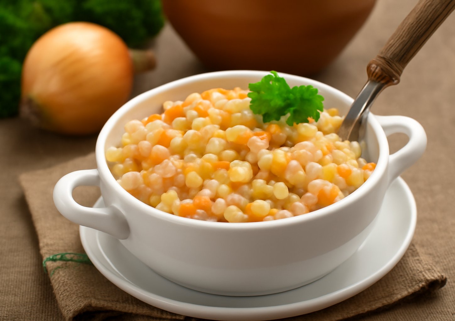 Перловая каша с беконом