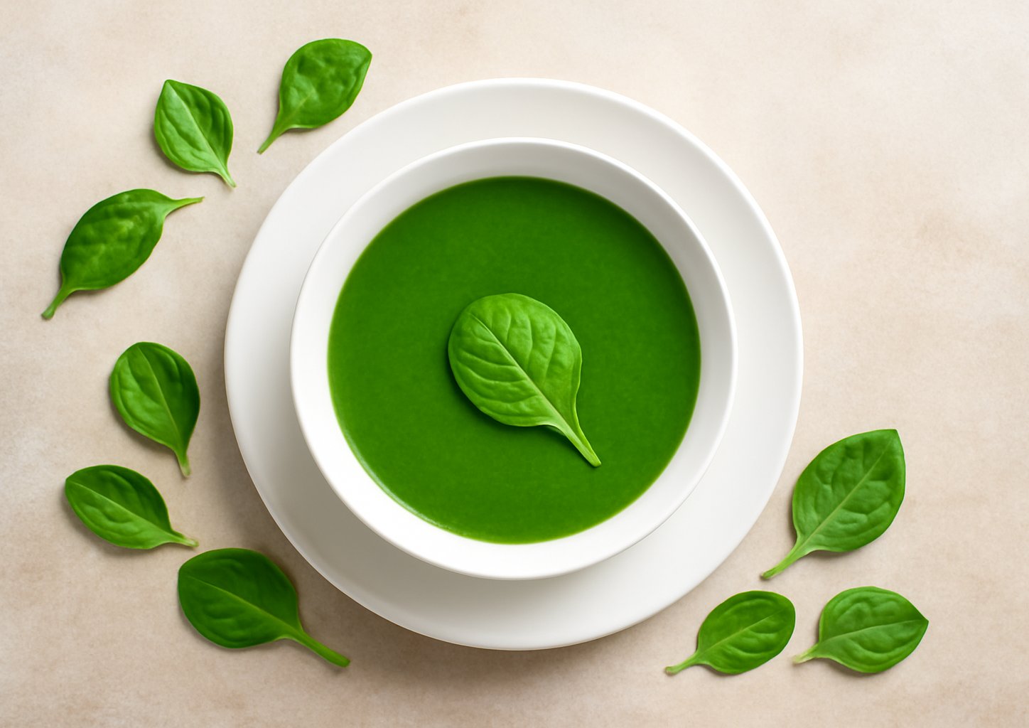 Суп-пюре со шпинатом