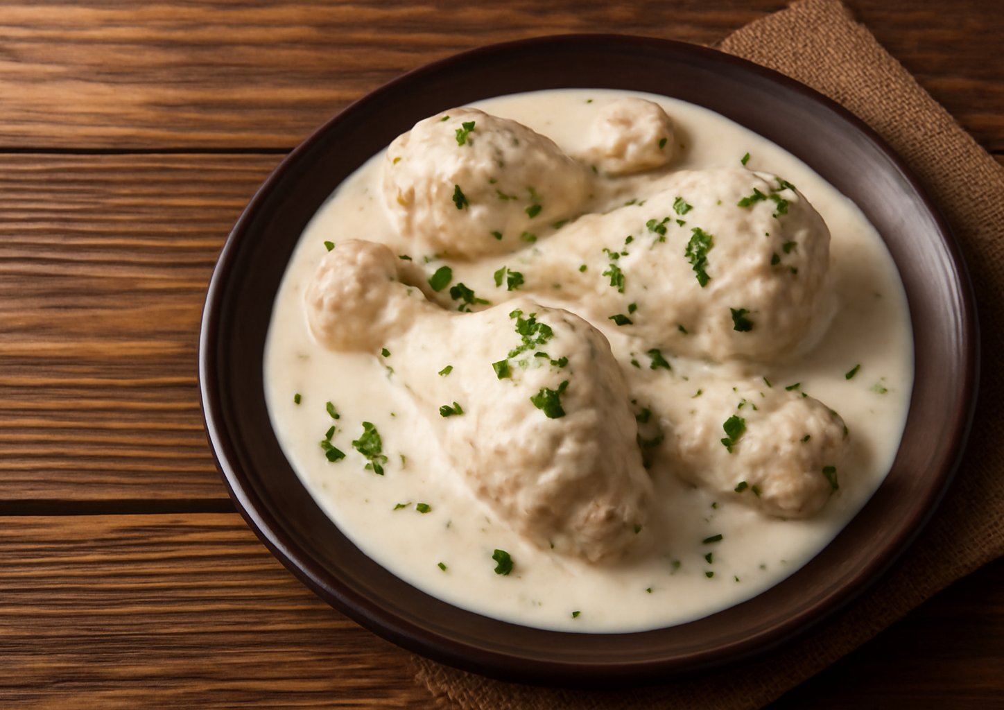 Кролик в сметане