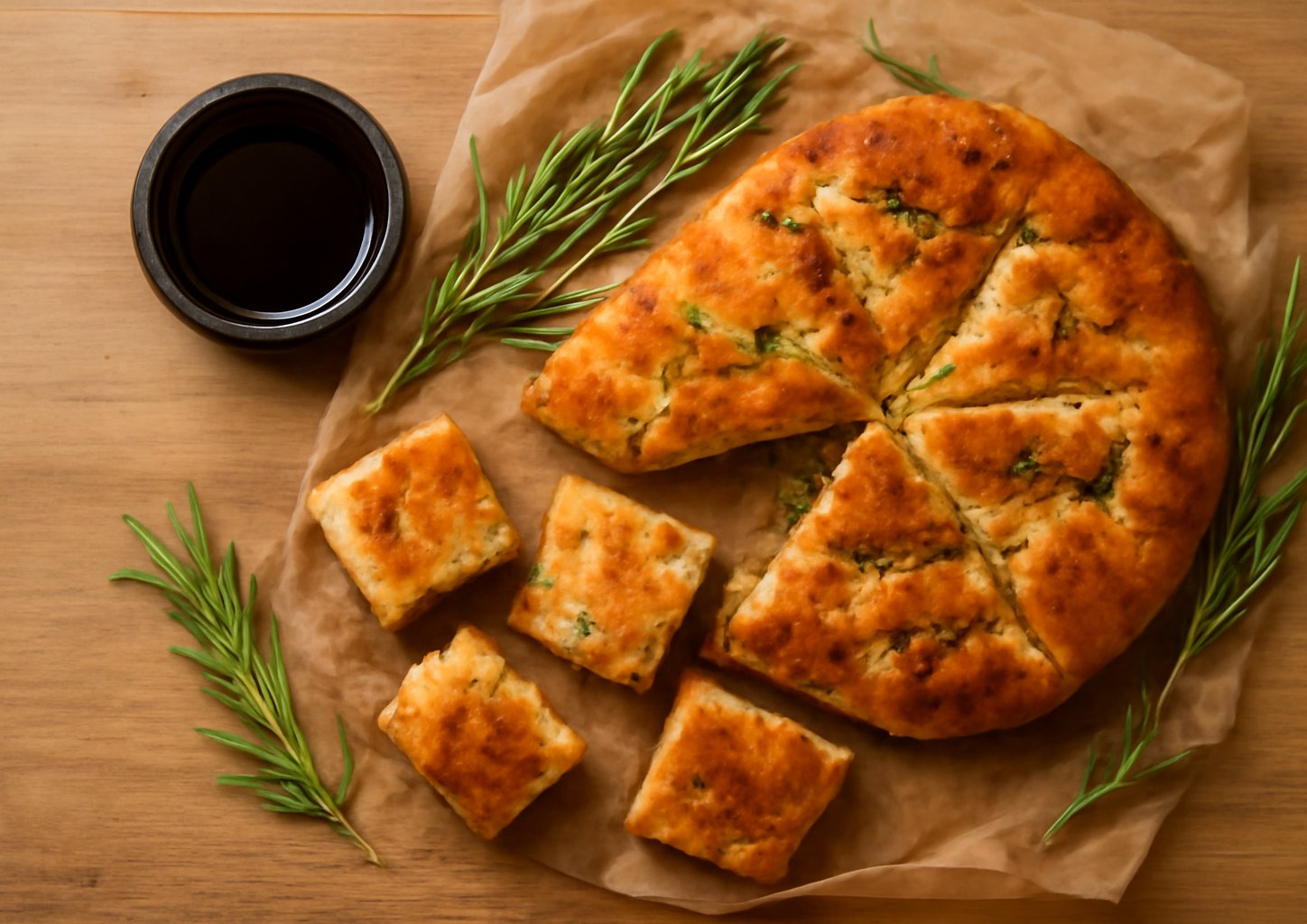 Итальянский хлеб с изюмом и розмарином