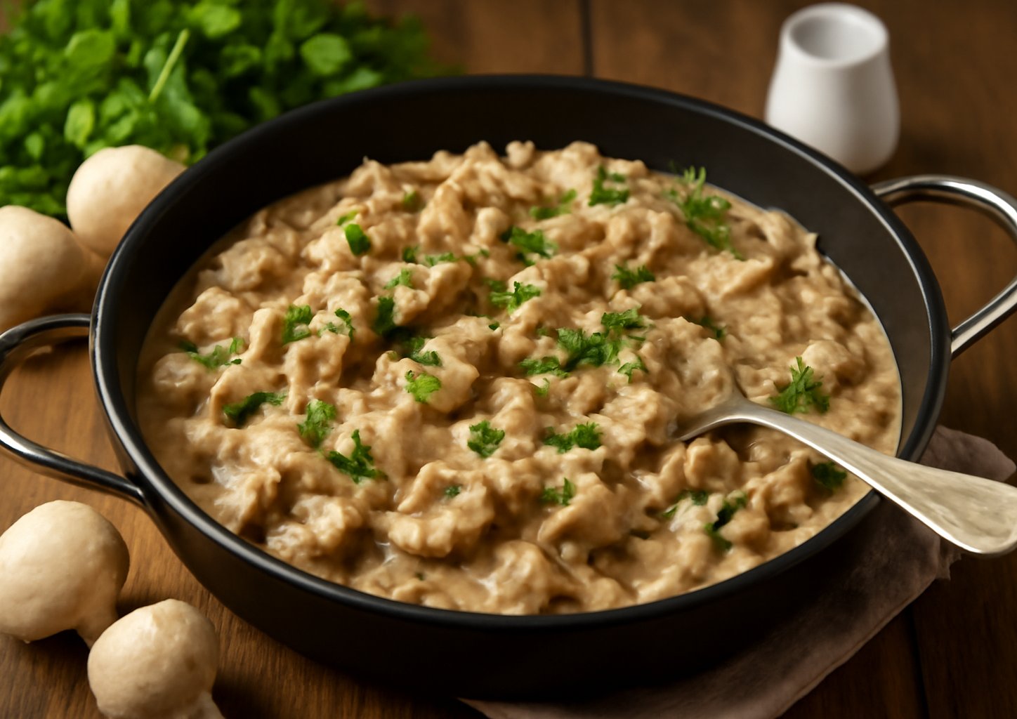 Шампиньоны в сметане