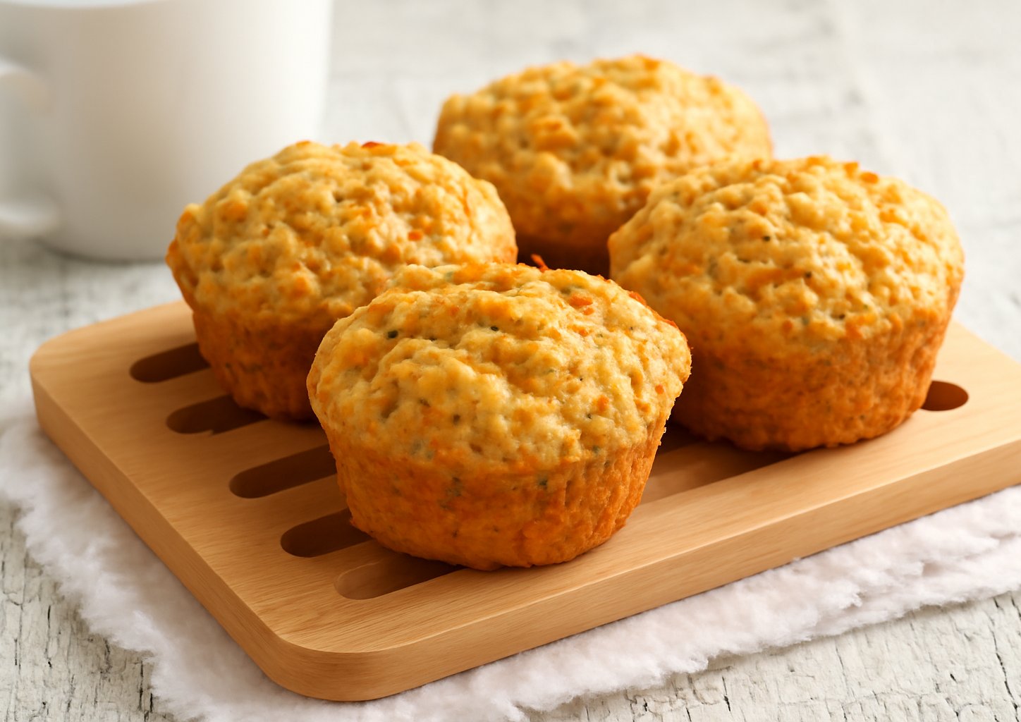 Маффины с яблоком, специями и овсянкой