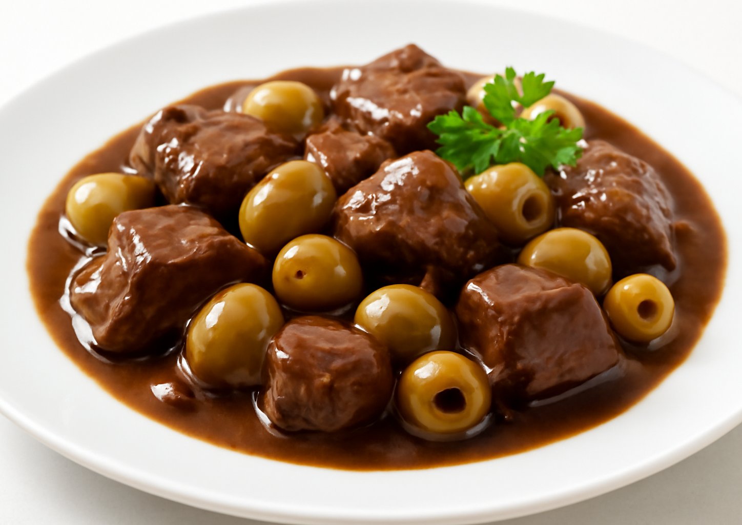 Говядина с оливками