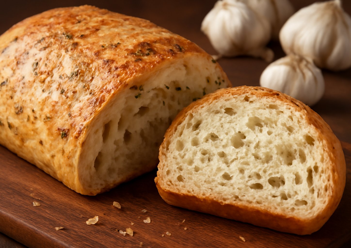 Чиабатта с сыром и зеленью