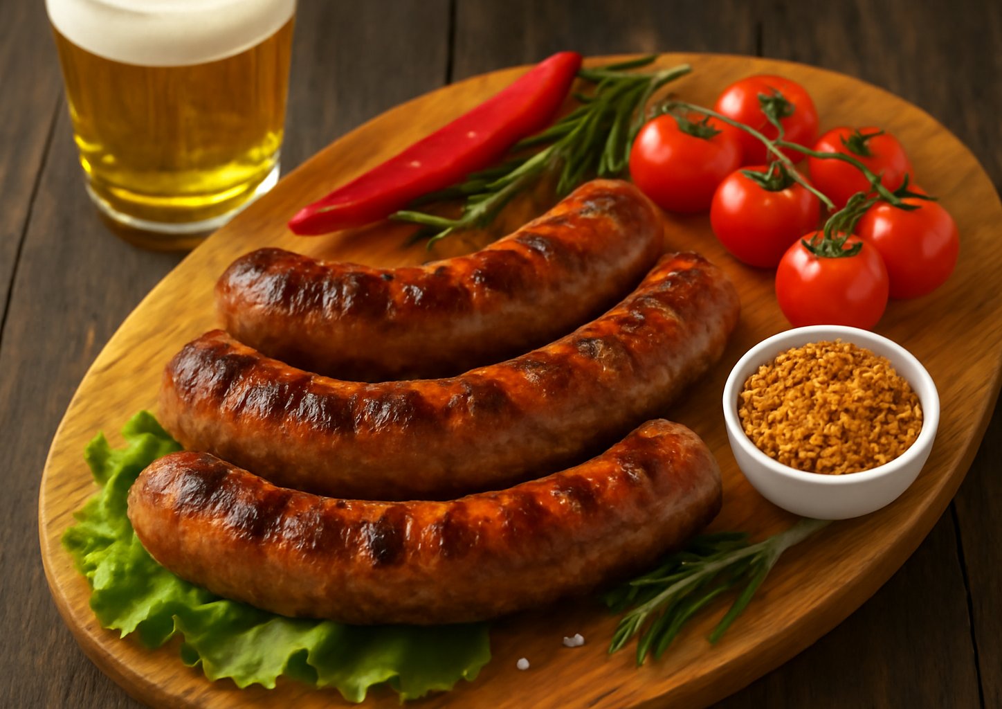 Домашние колбаски с вялеными томатами и травами