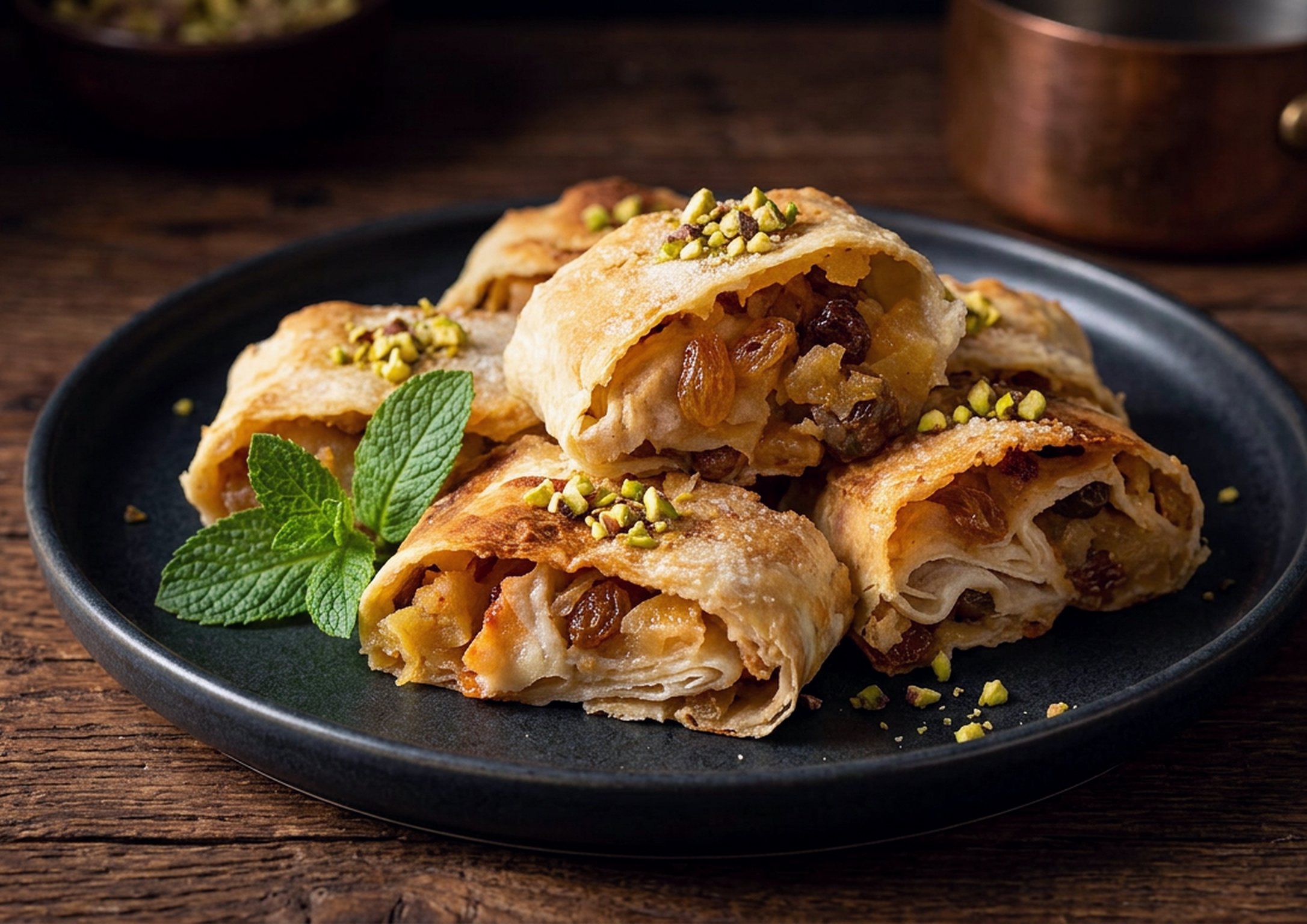 Яблочный штрудель из лаваша