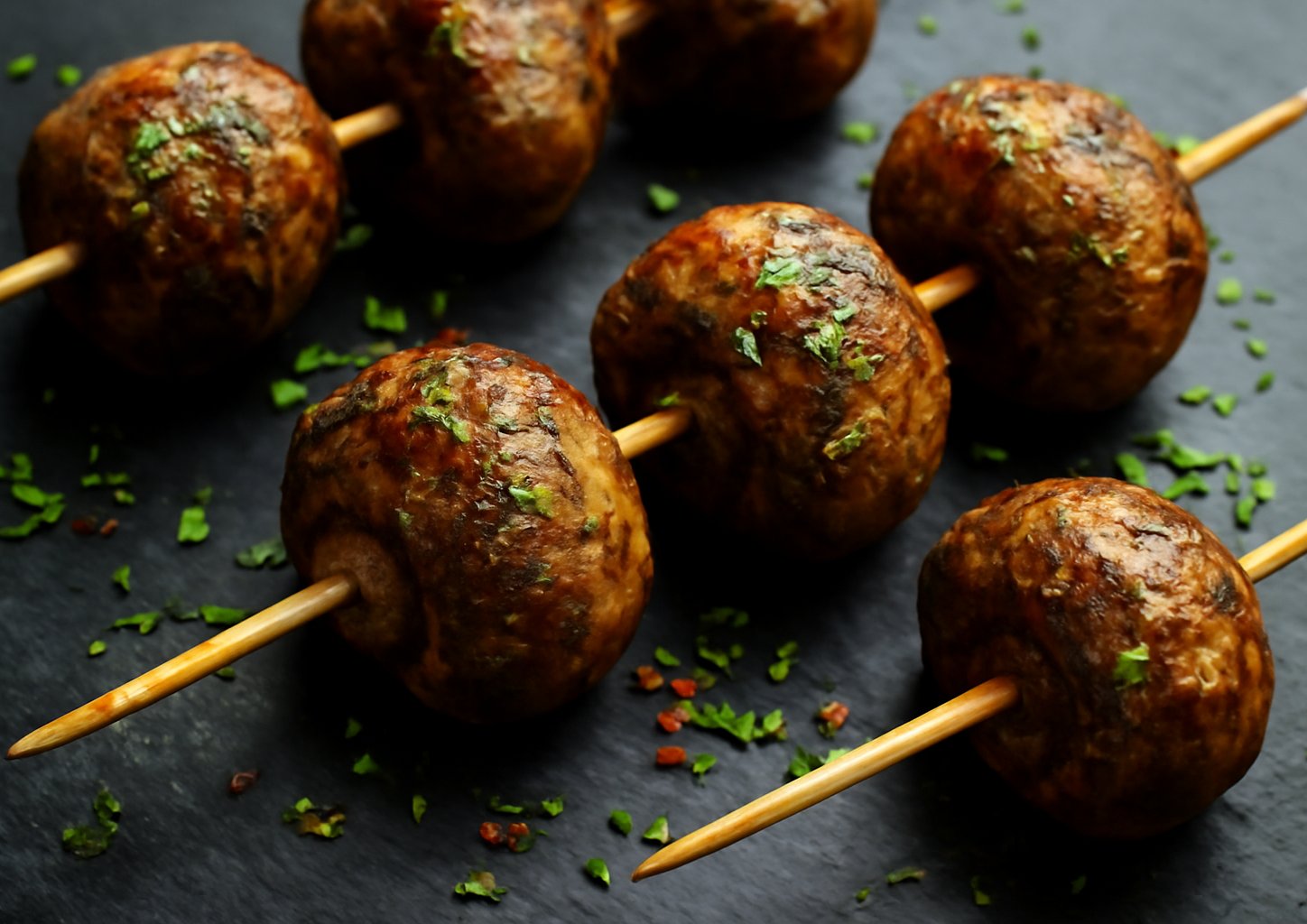 Шашлычки из шампиньонов