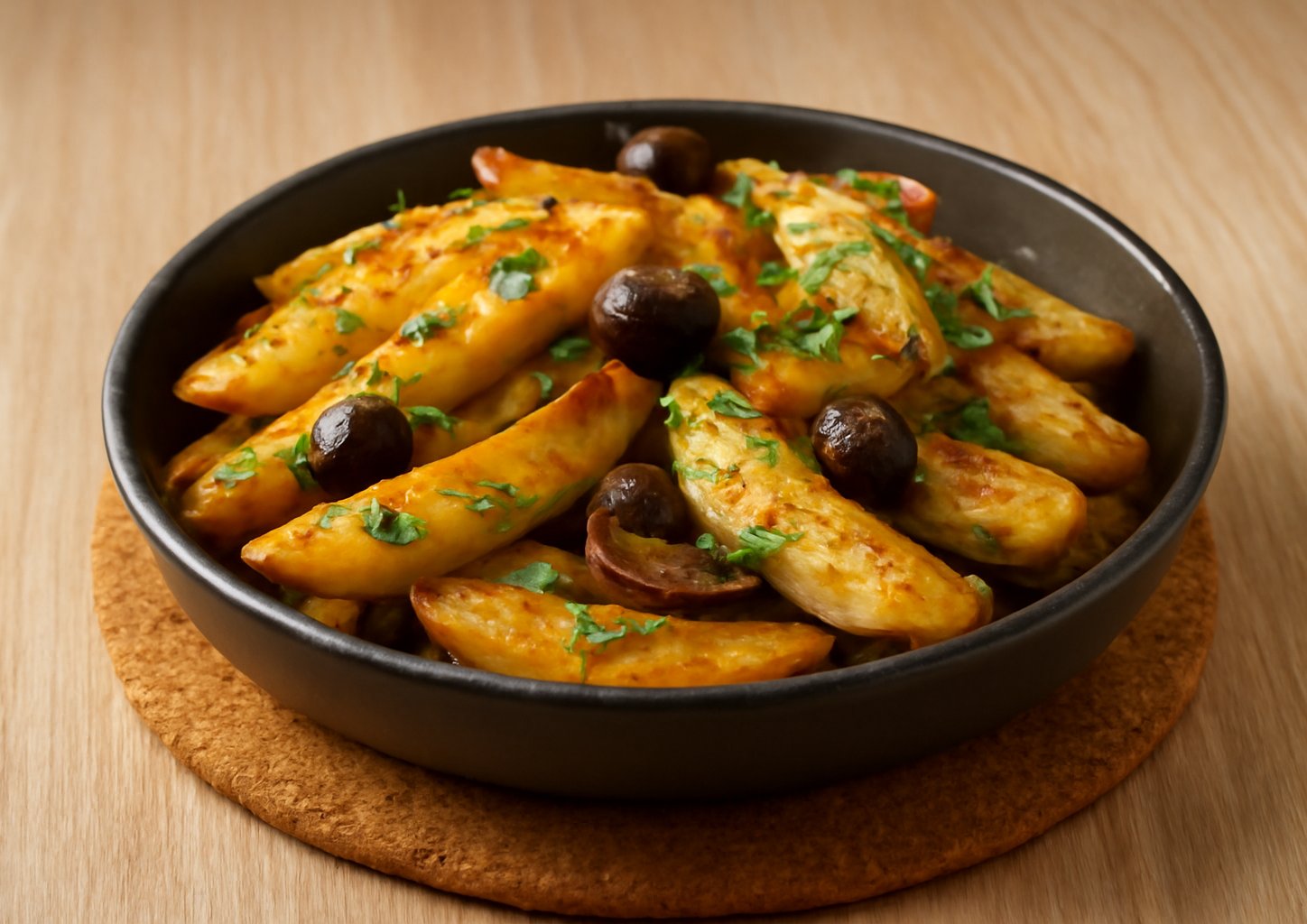 Картофель с грибами