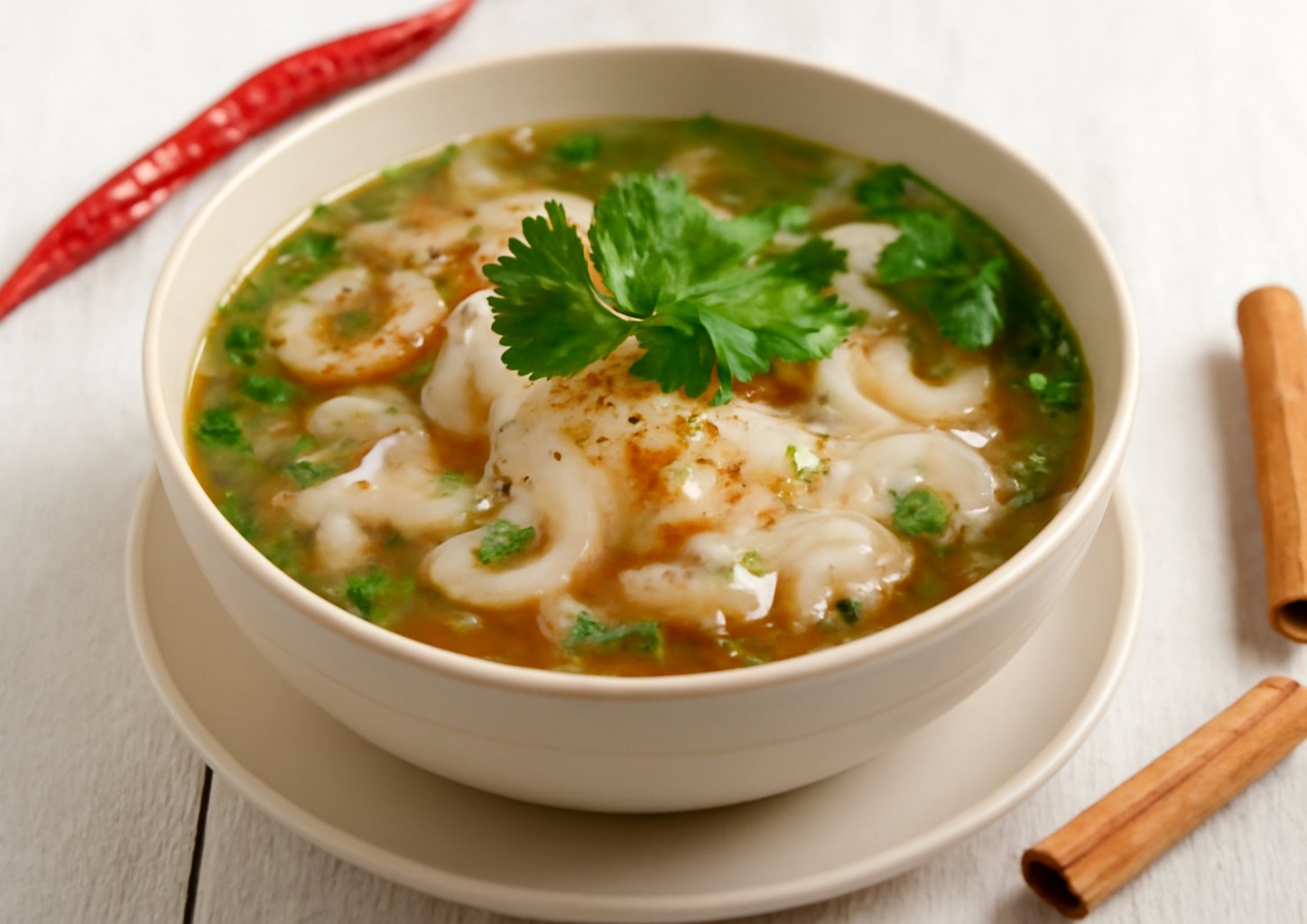 Куриный суп с лапшой по-азиатски в мультиварке