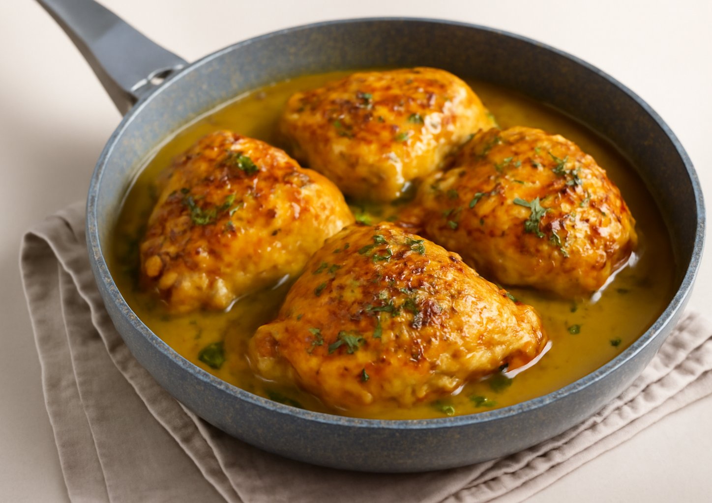 Куриные бёдра с карри