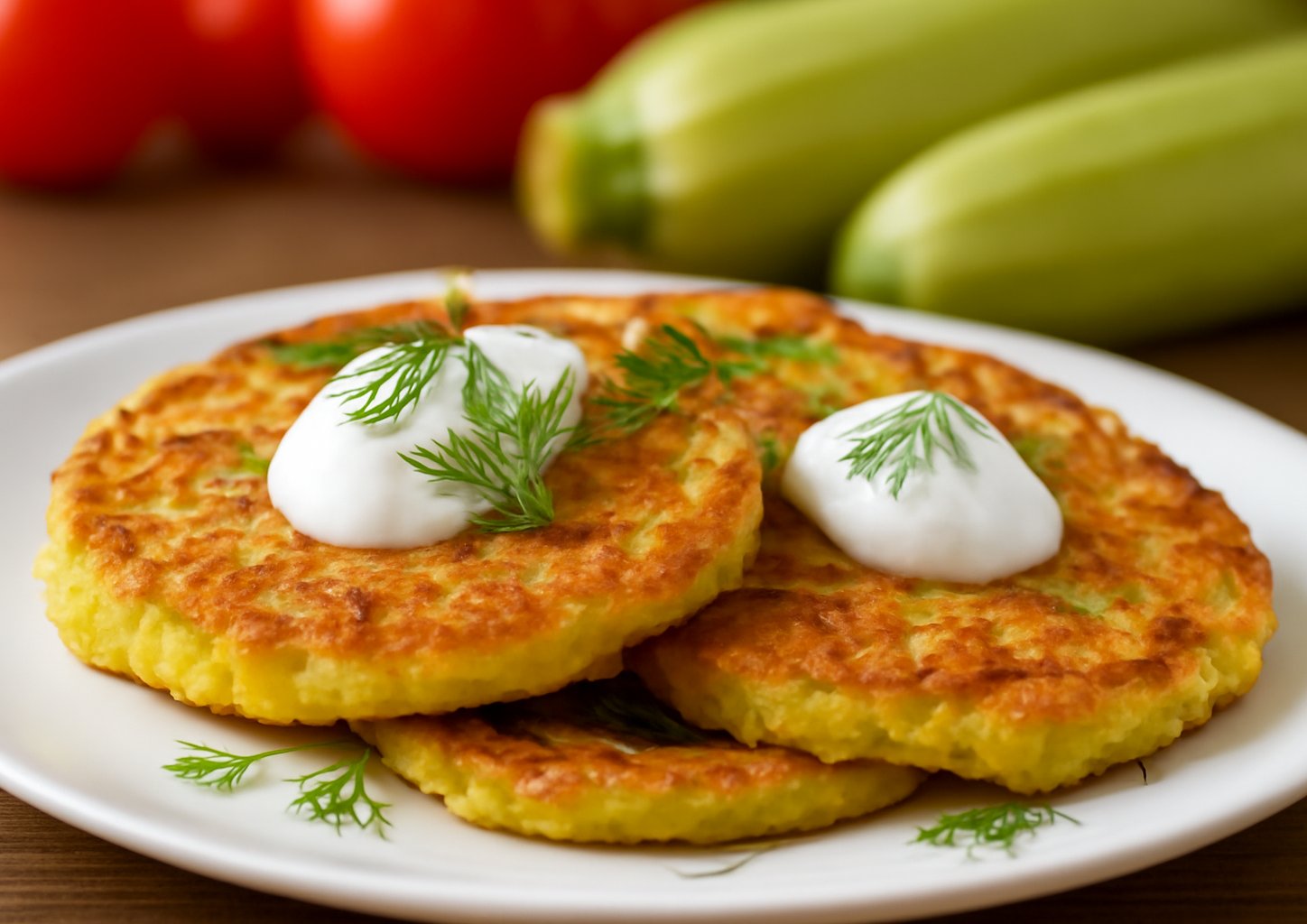 Пышные оладьи из кабачков