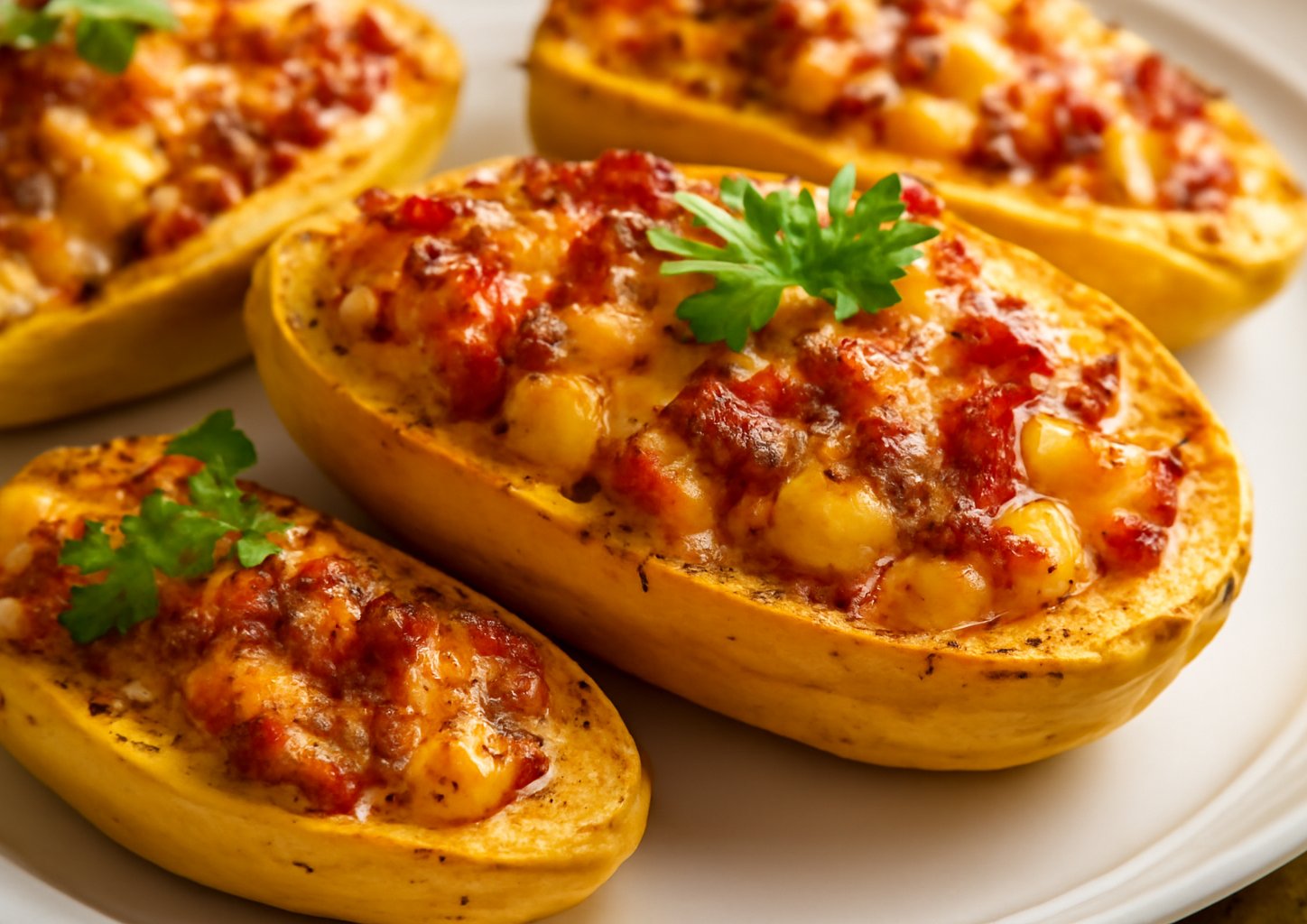 Запеченный фаршированный картофель