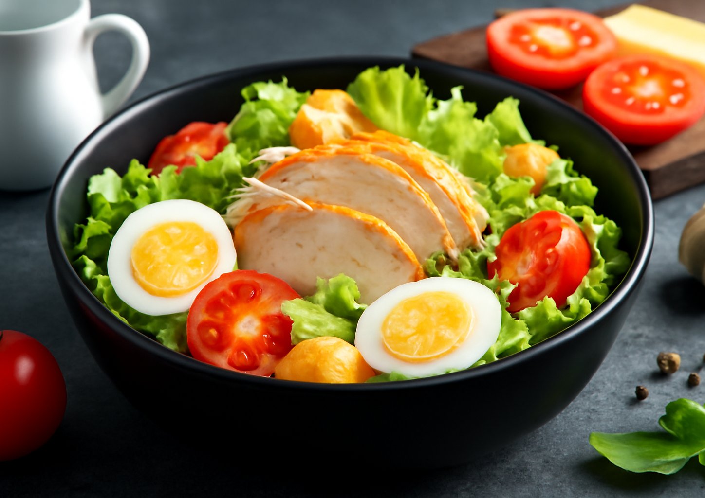 Салат с копчёной курицей