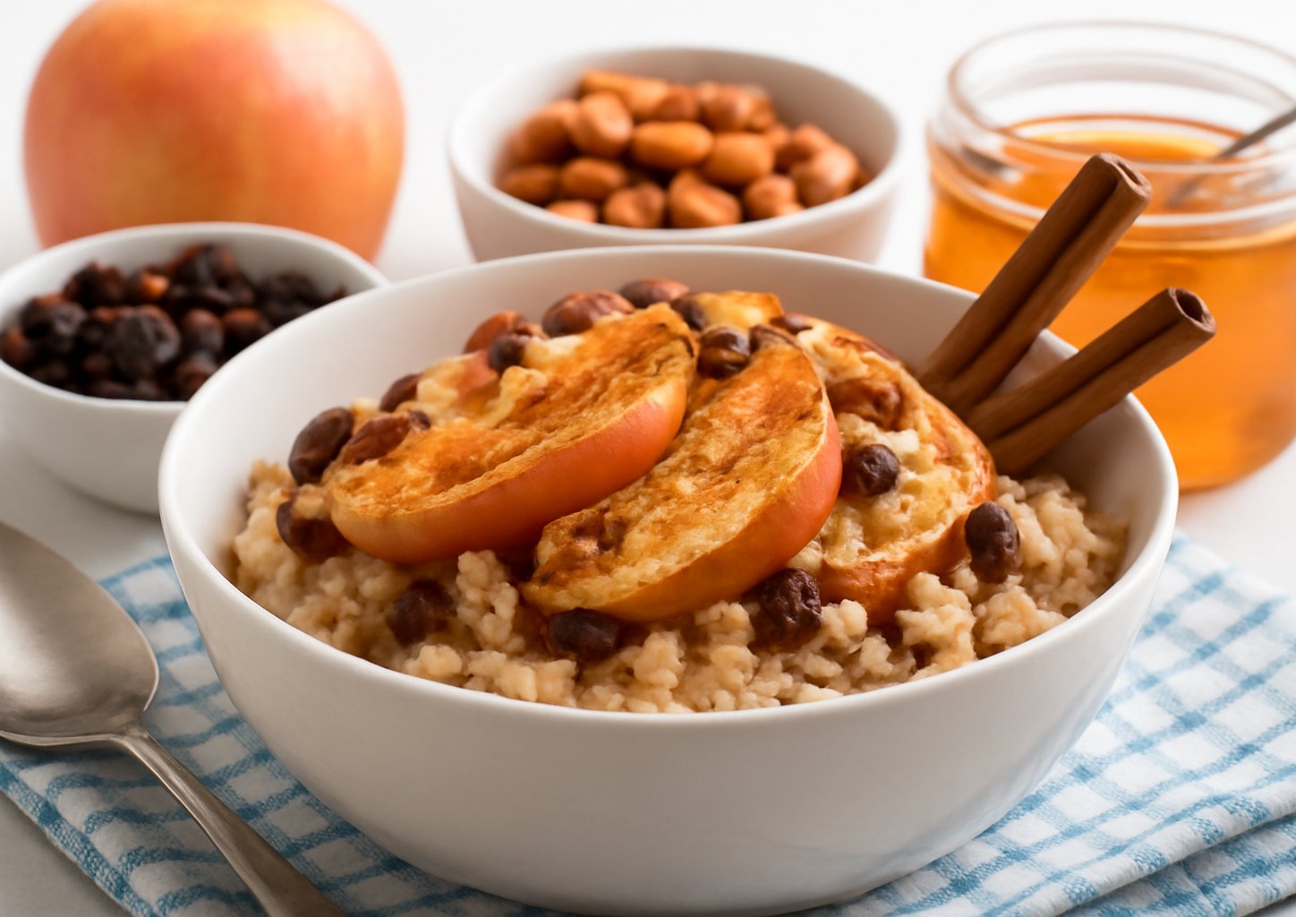 Рисовая каша с яблоком