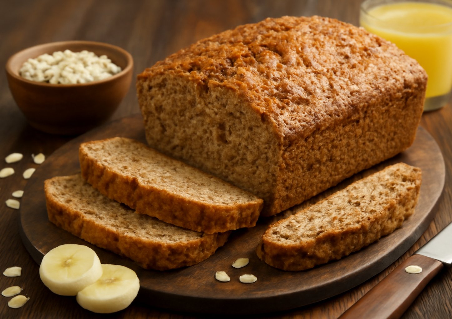 Банановый кекс с фисташками