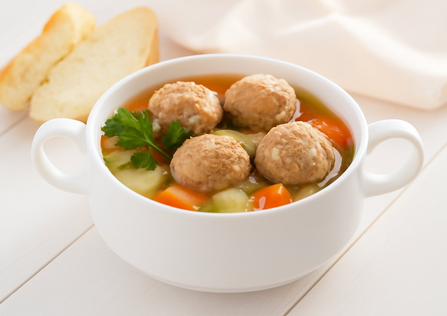 Суп с фрикадельками