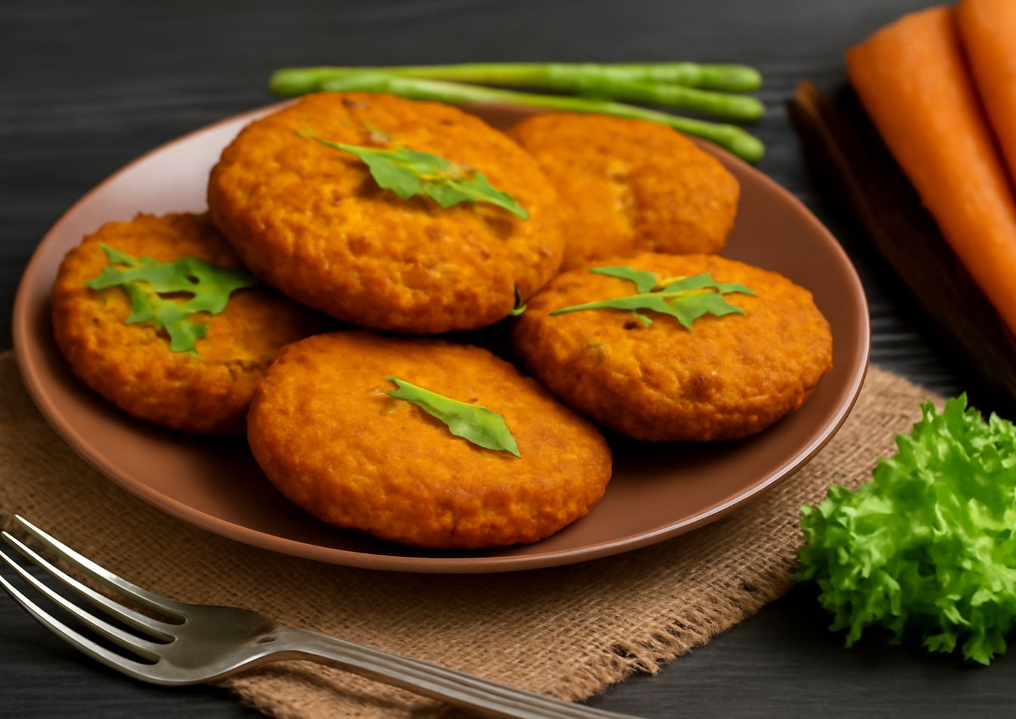 Морковные котлеты на пару