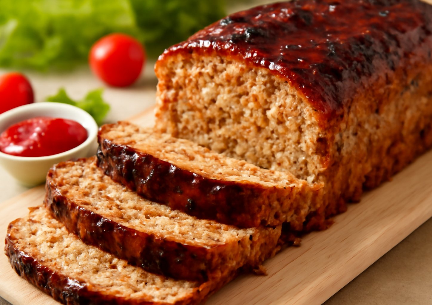 Мясной хлеб с сыром и шампиньонами