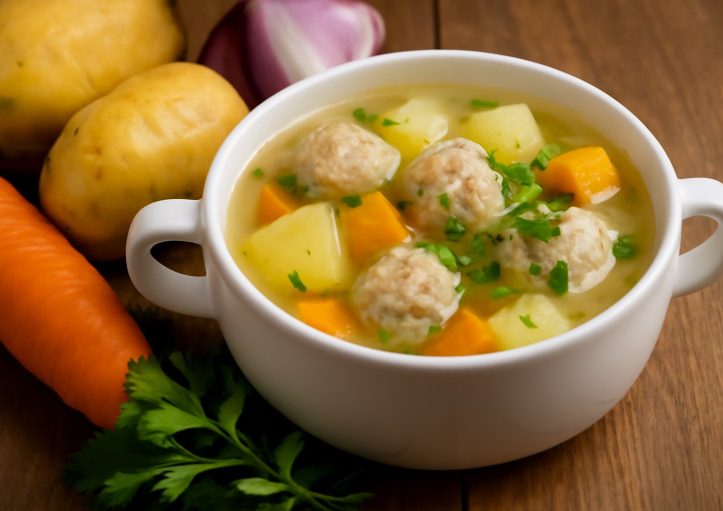 Суп с фрикадельками
