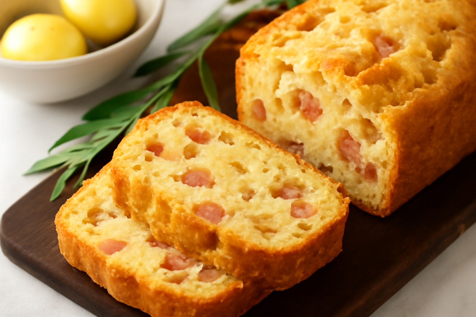 Английский хлеб с ветчиной и сыром