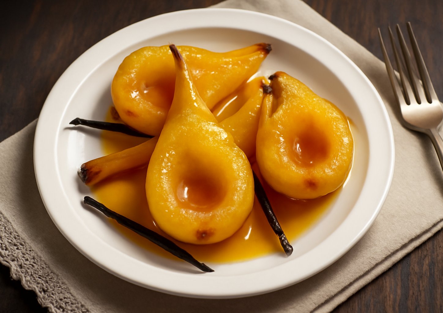 Груши в карамели