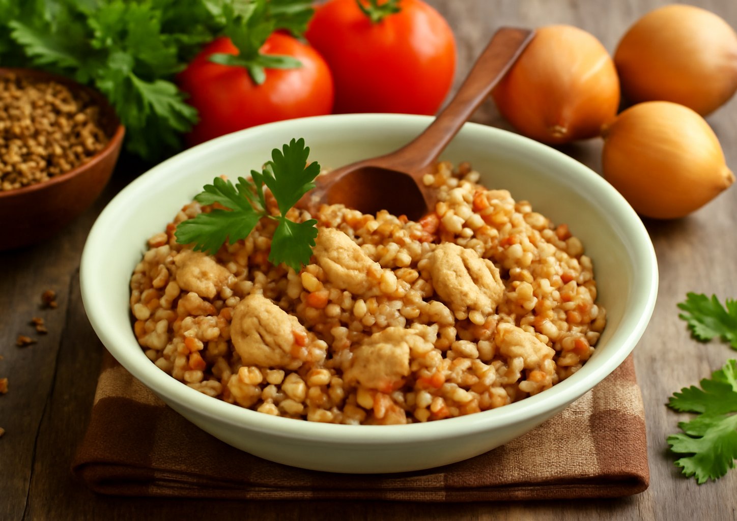 Гречневая каша со свининой