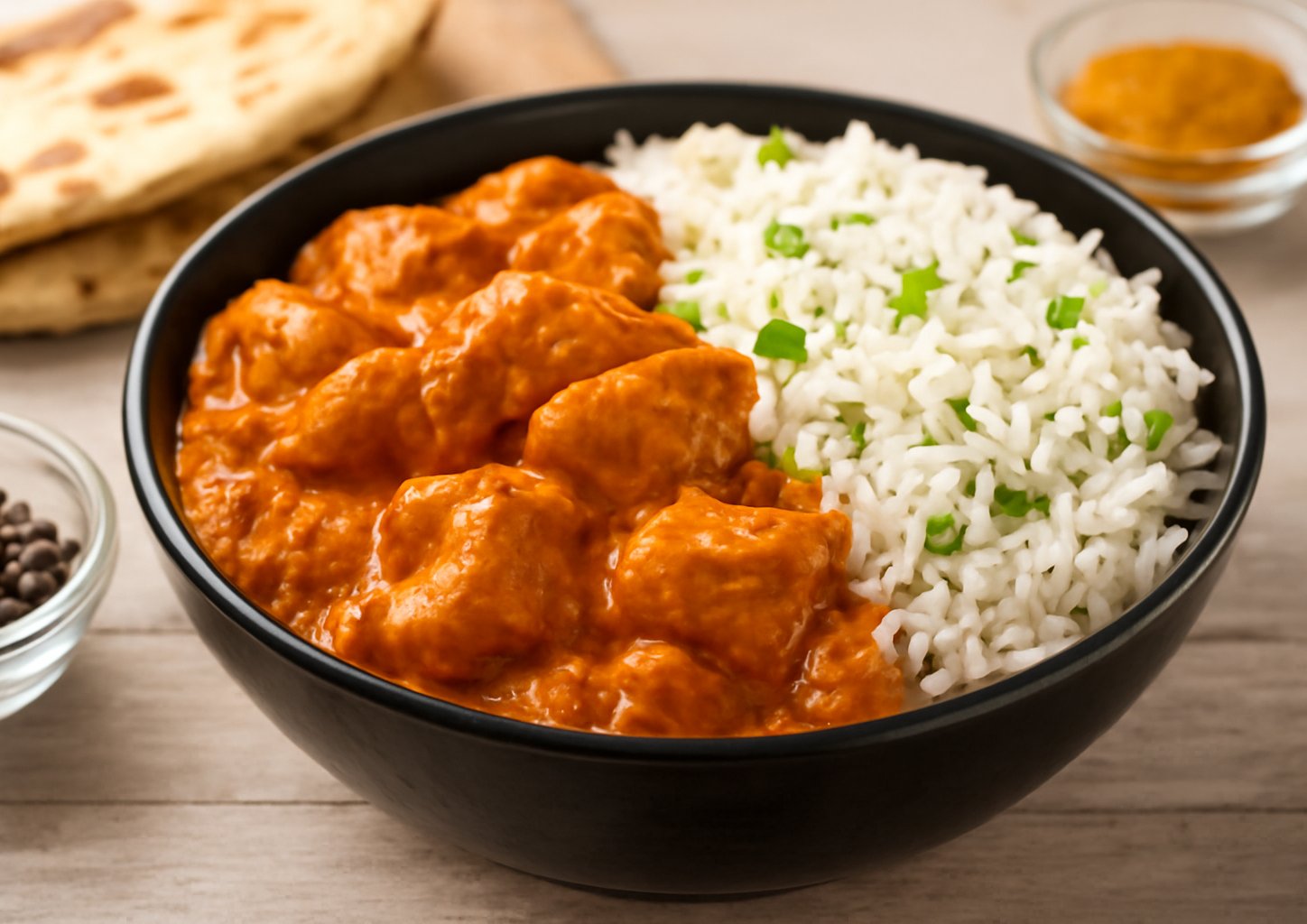 Пряная курочка карри со сливками