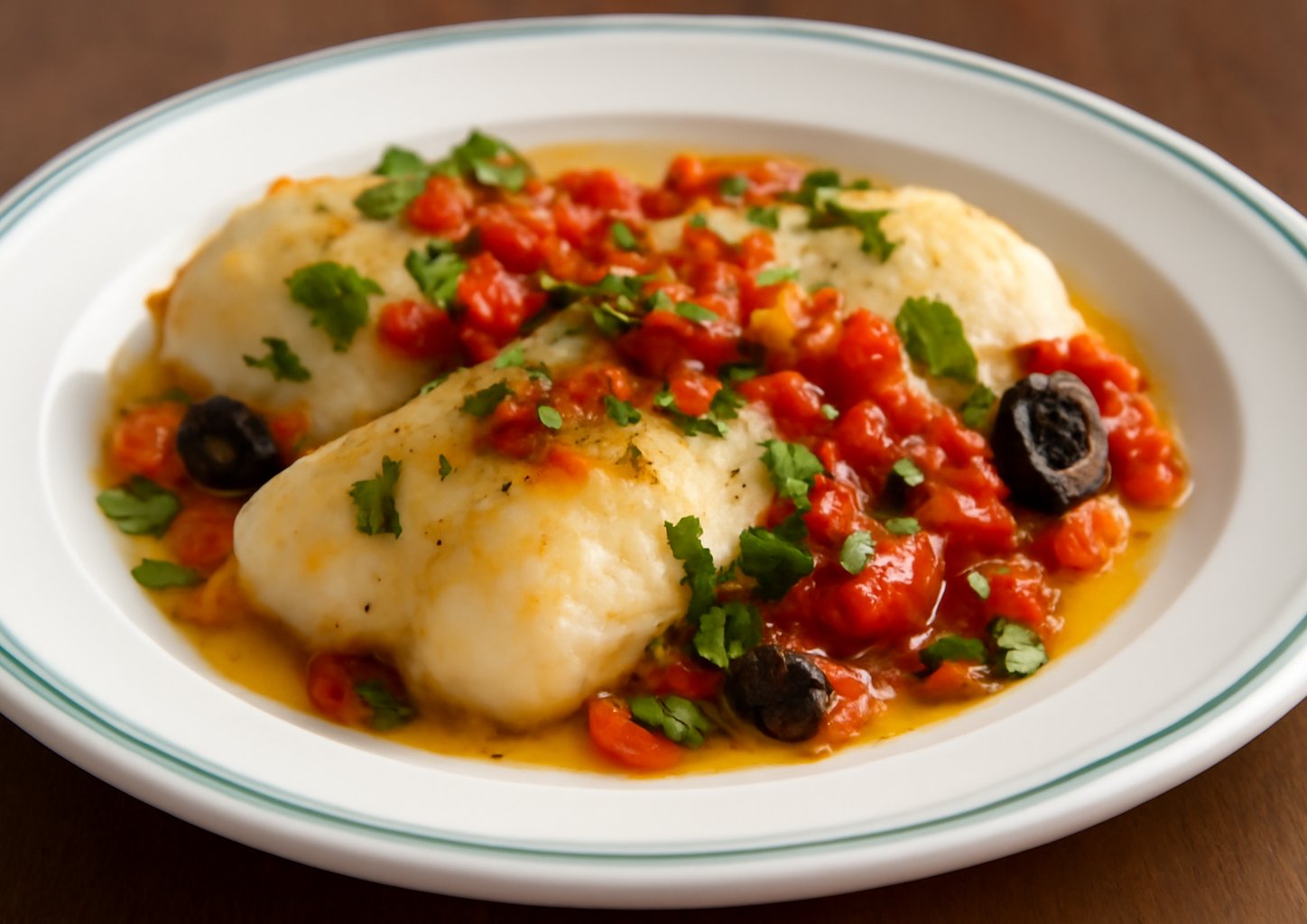 Тилапия в томатном соусе