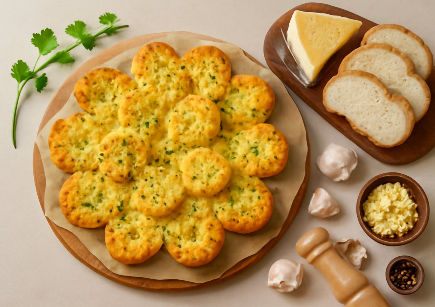 Чесночный хлеб с сыром