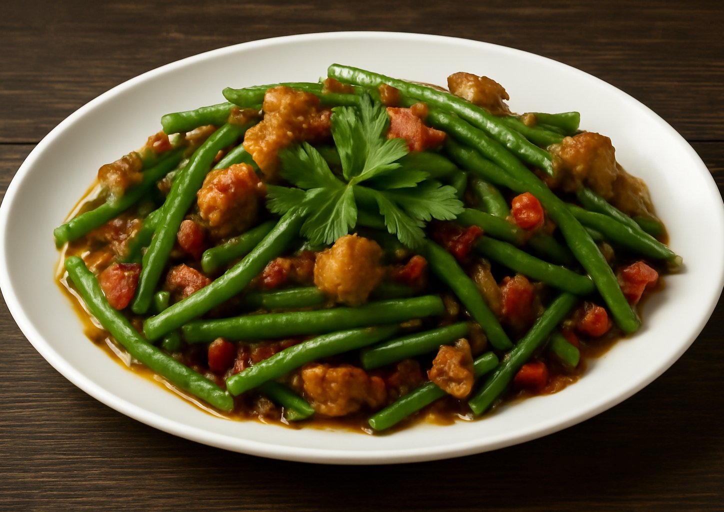 Свинина с фасолью