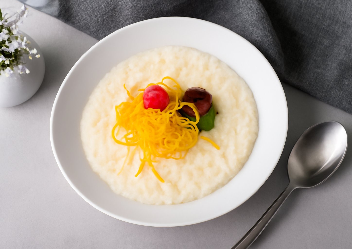 Рисовая каша с мёдом и цедрой апельсина