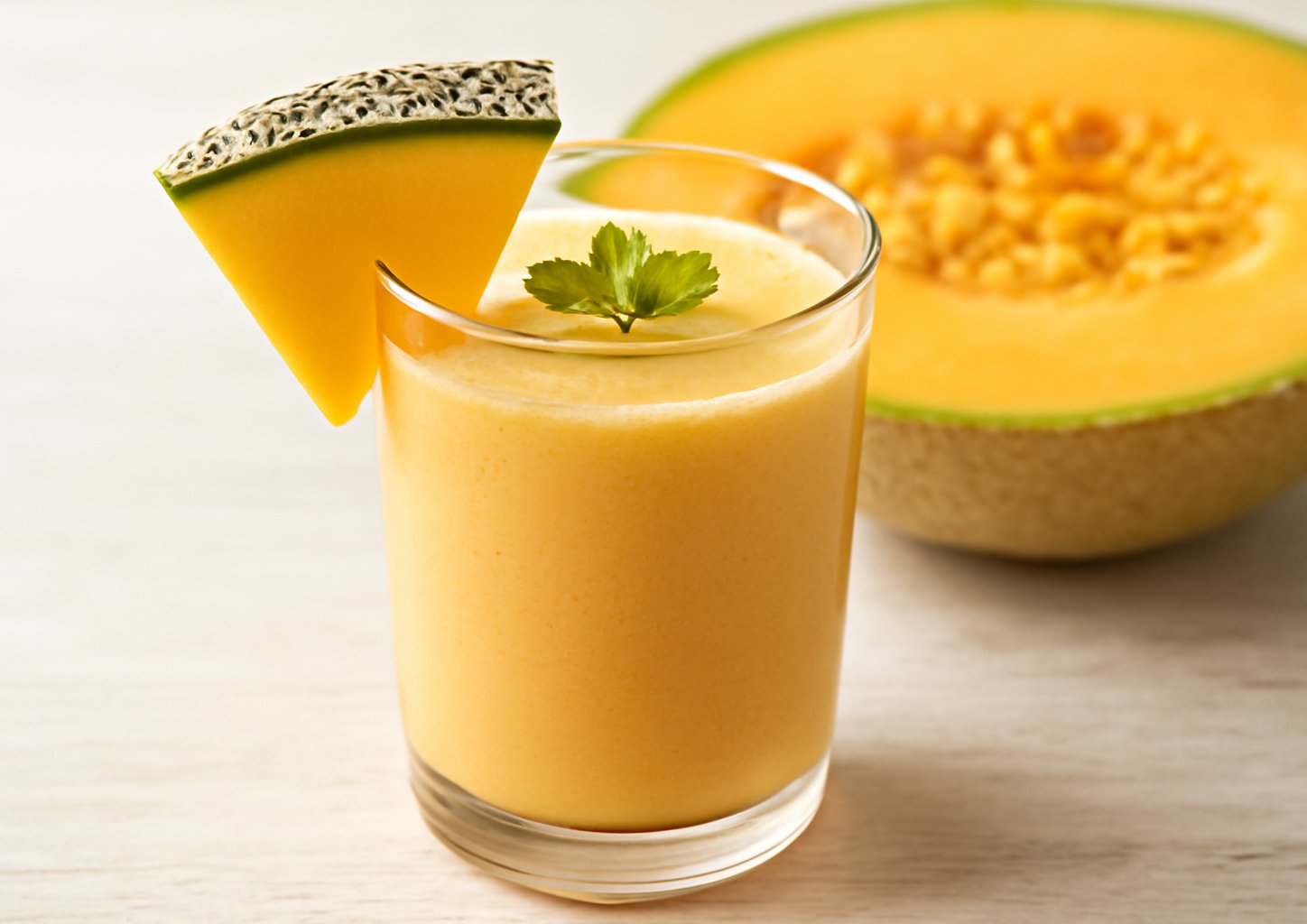 Дынный смузи на кокосовом молоке