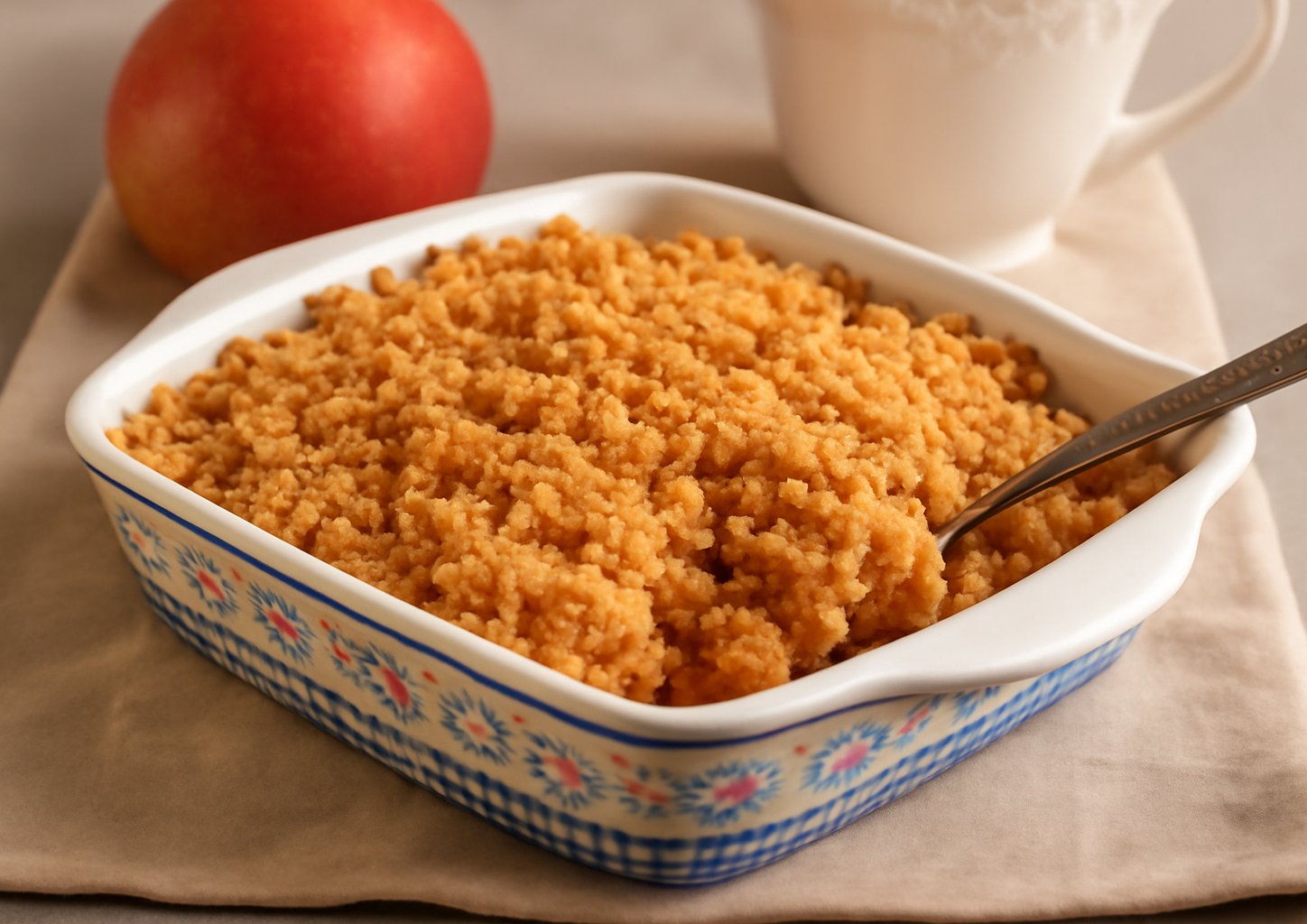 Запеканка с грушей и грецкими орехами