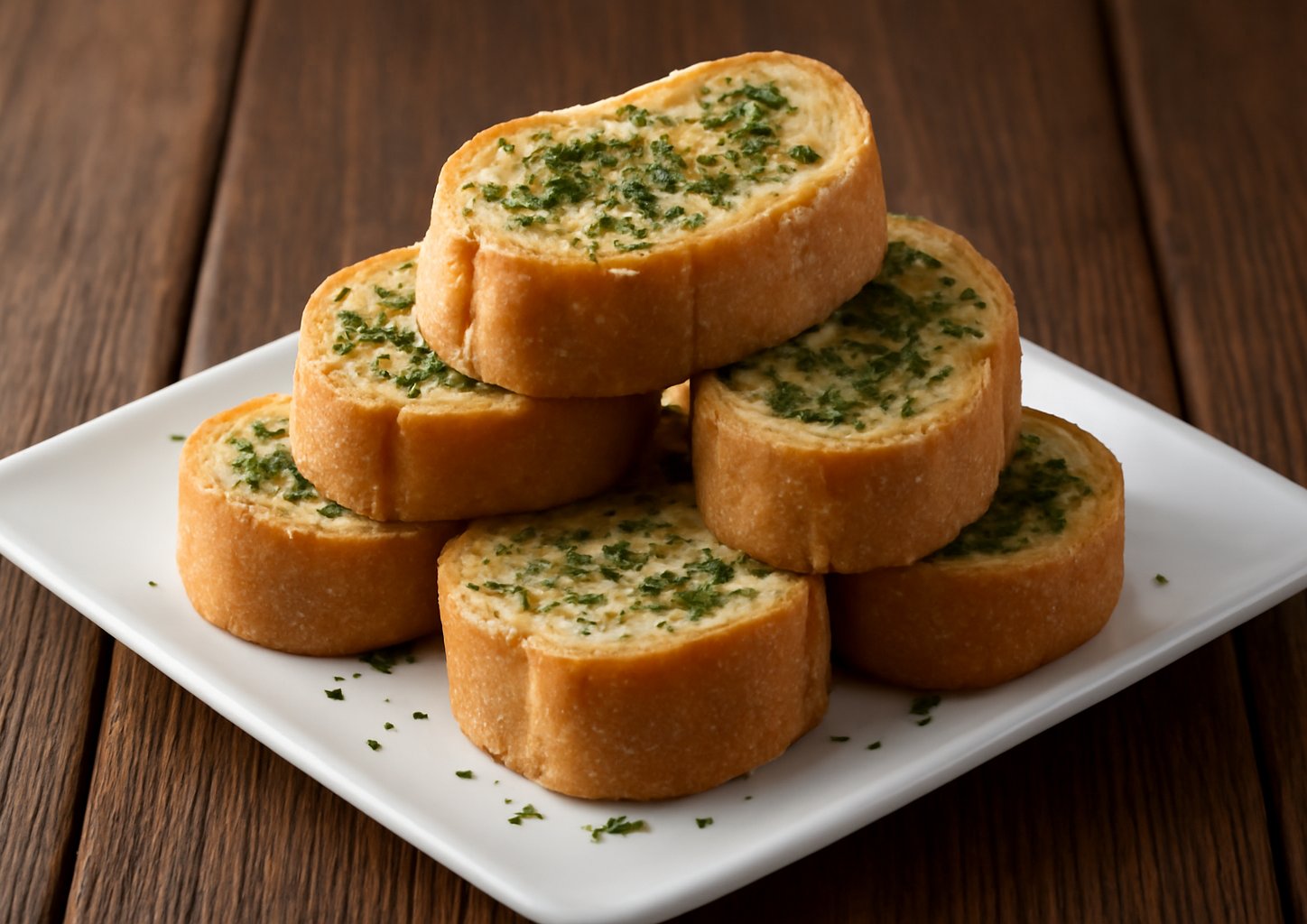 Румынский хлеб с чесноком