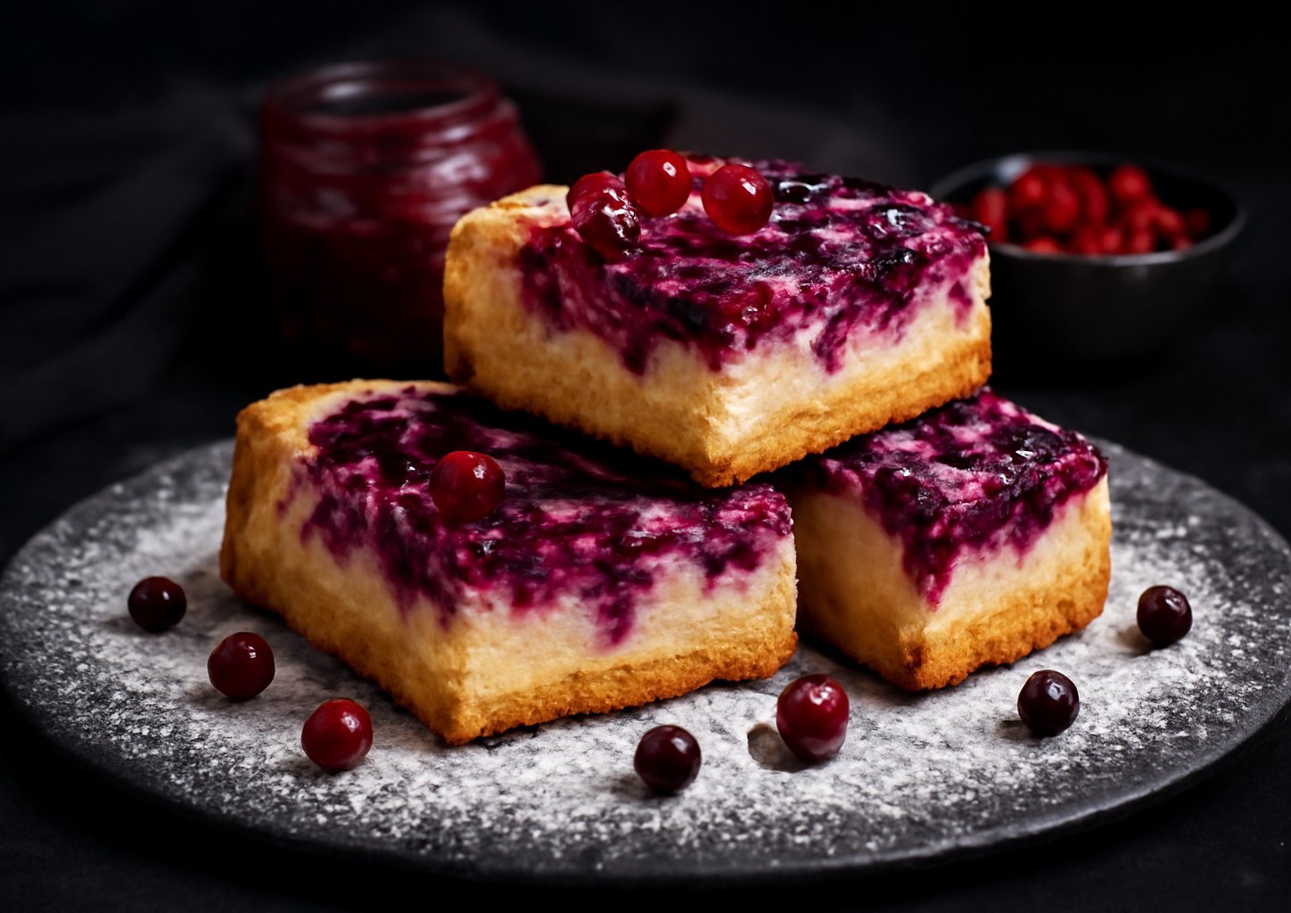 Ягодный пирог на кефире