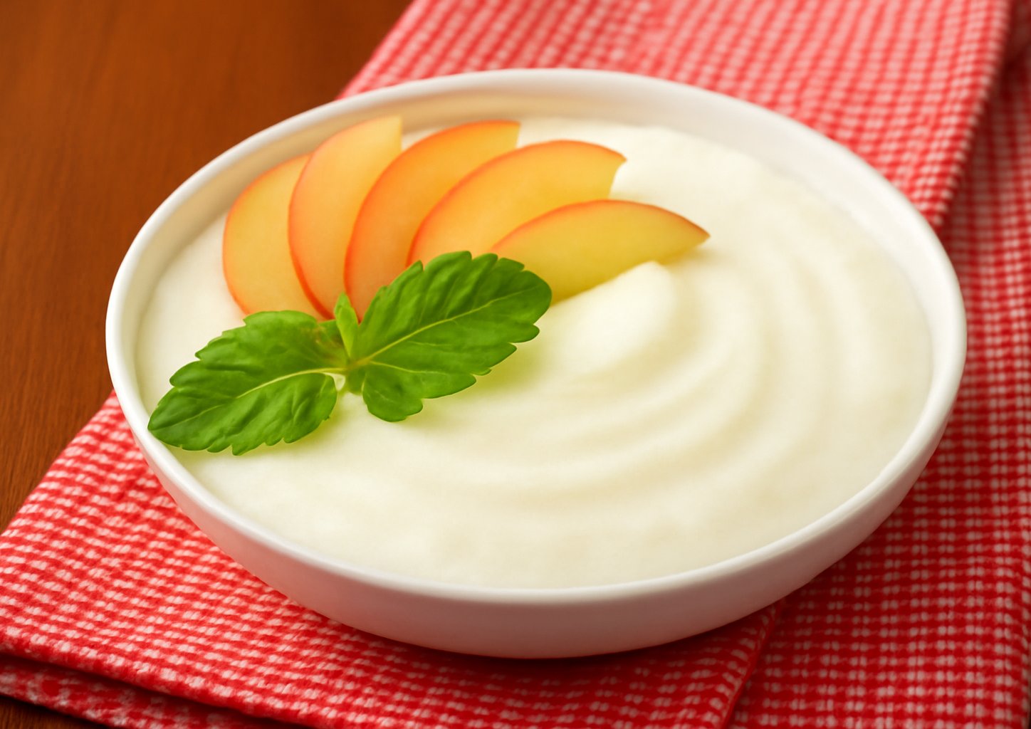 Манная каша с яблоком