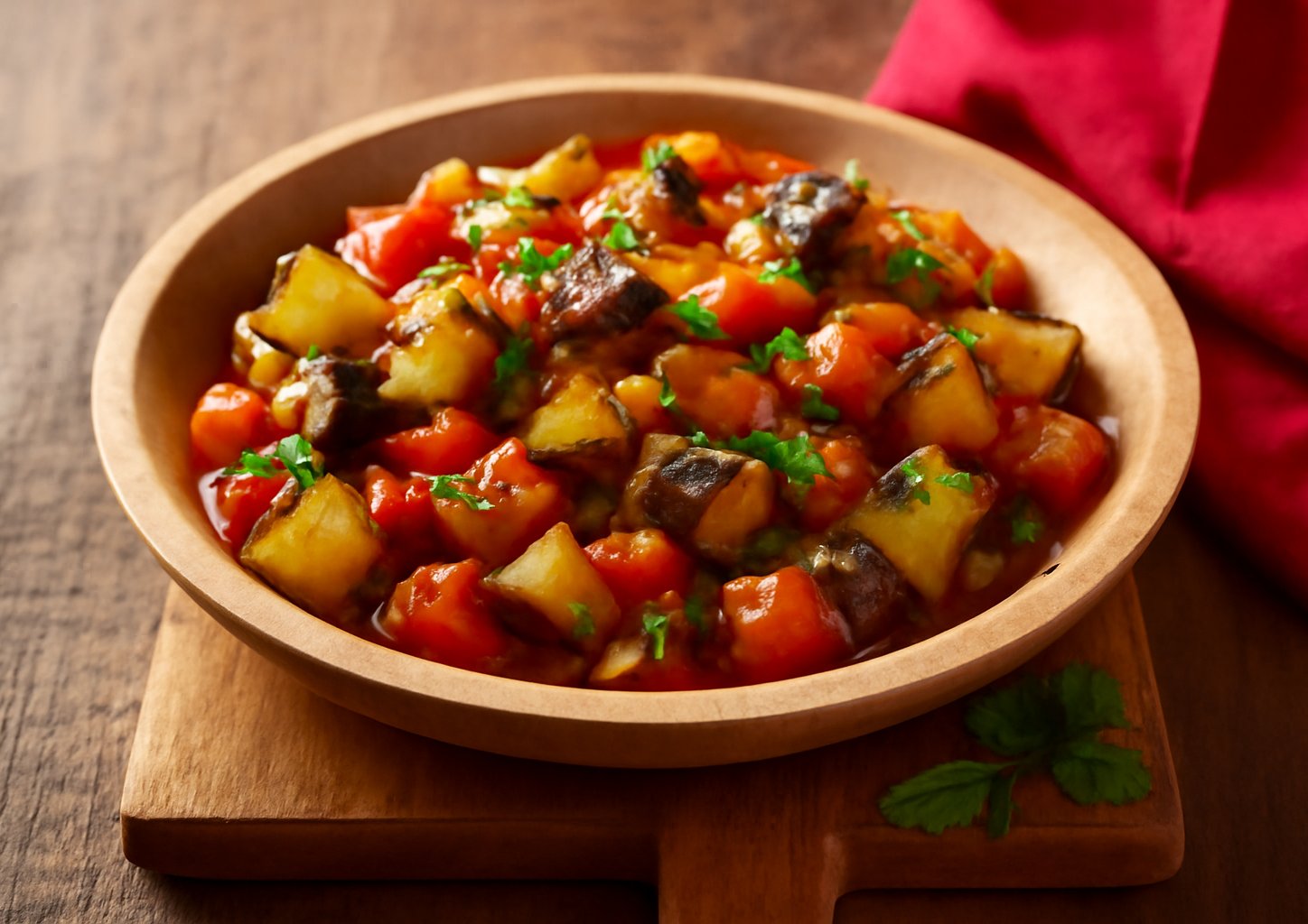 Овощное рагу в мультиварке