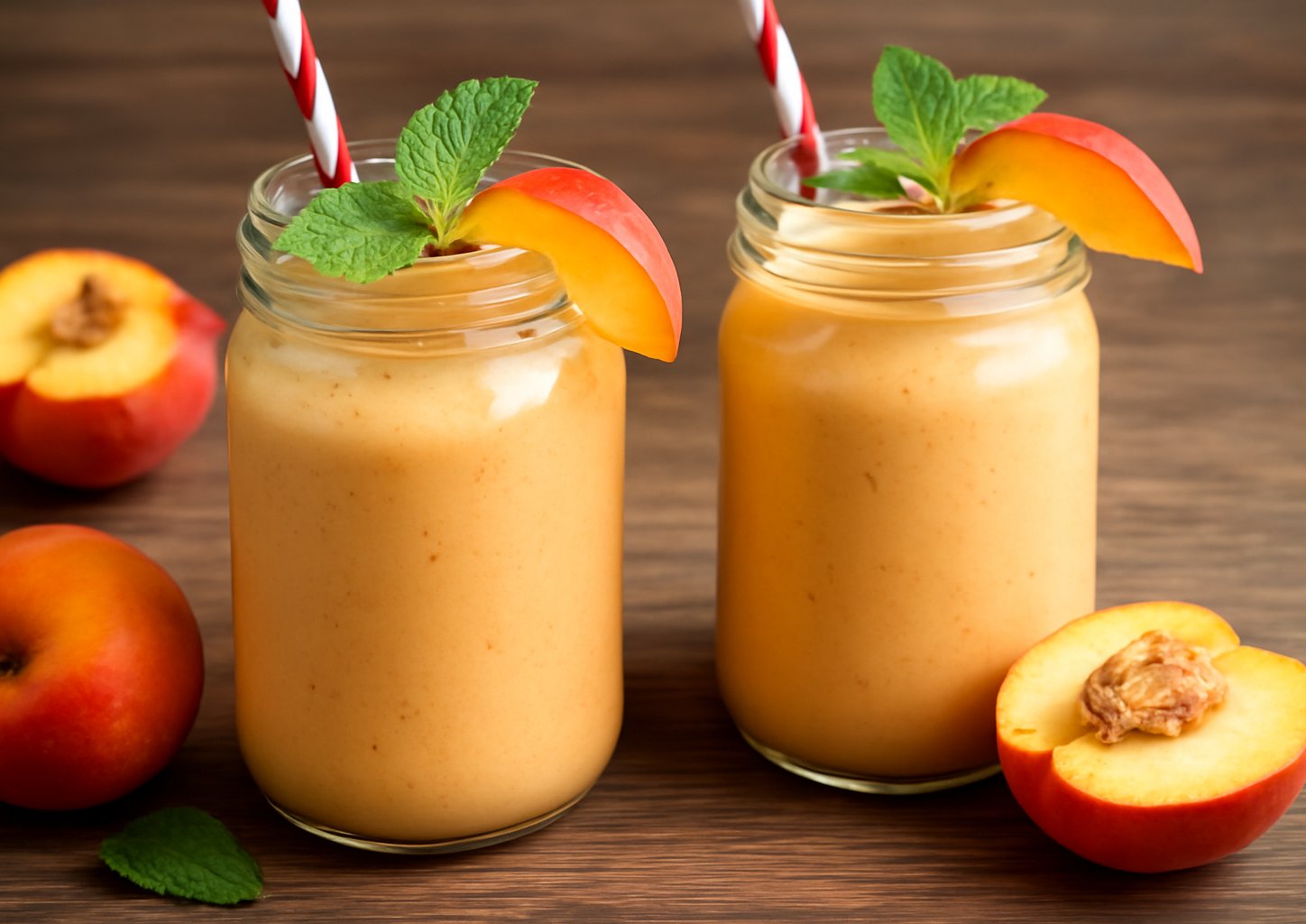 Смузи из персика и папайи