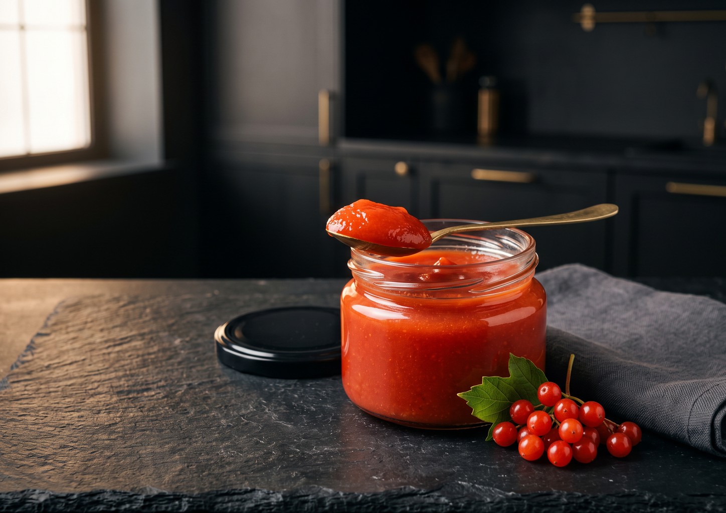 Калина, протёртая с сахаром